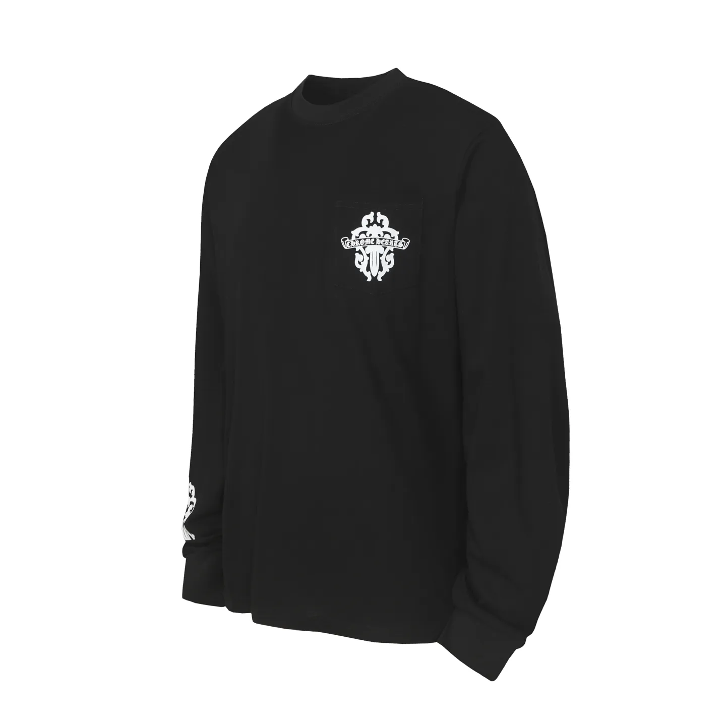 P150 Cross-border model, please do not place an order if you are looking for quality -Chrome Hearts/Chrome Hearts Sanskrit printed popular long-sleeved T-shirt -High weight, high density and high quality. The wool is soft, delicate and skin-friendly. Soft and silky to the touch. Excellent warmth and skin-friendly properties. -Customized weaving and dyeing, no color difference, regardless of fabric or workmanship details. Comparing the ordinary version on the market -Colour: black white -Size: S M L XL